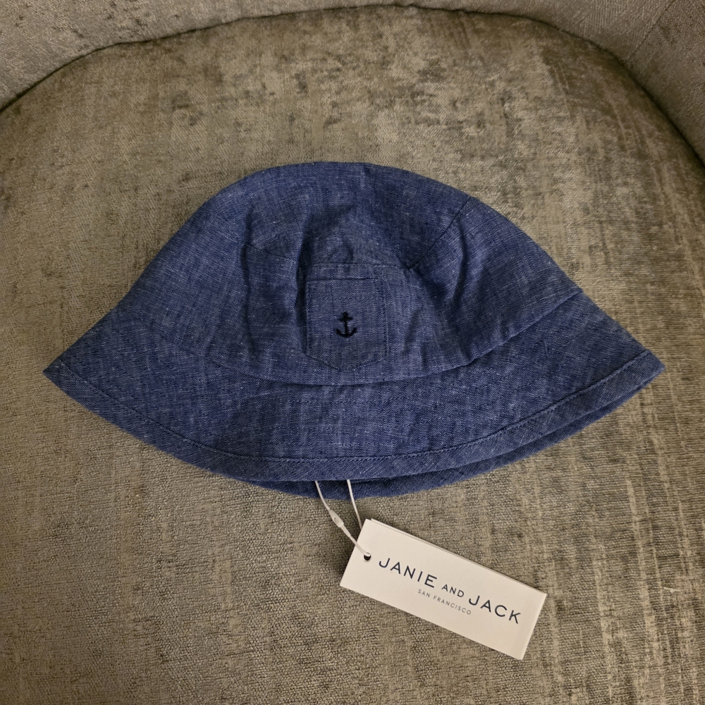 Janie and Jack Blue Kids Bucket Hat
